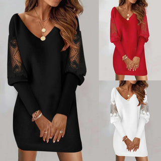 Amelie™ — Robe élégante aux manches dentelle