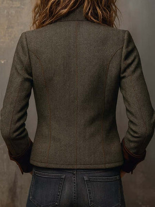 Dolores – Blazer en sergé à bordure contrastante