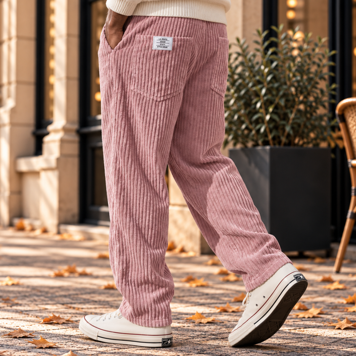Laurent | Pantalon en velours côtelé à taille élastique