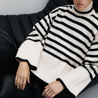 Éliane™ – Le Pull Rayé Élégance Décontractée
