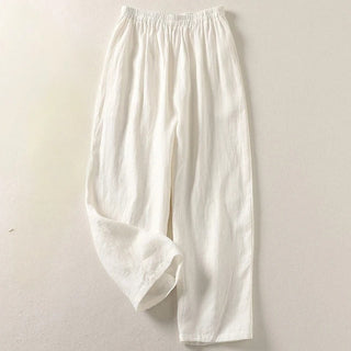 Amalia™ — Pantalon fluide en coton et lin