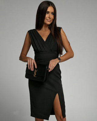 Adrienne™ — Robe élégante drapée à silhouette sculptante