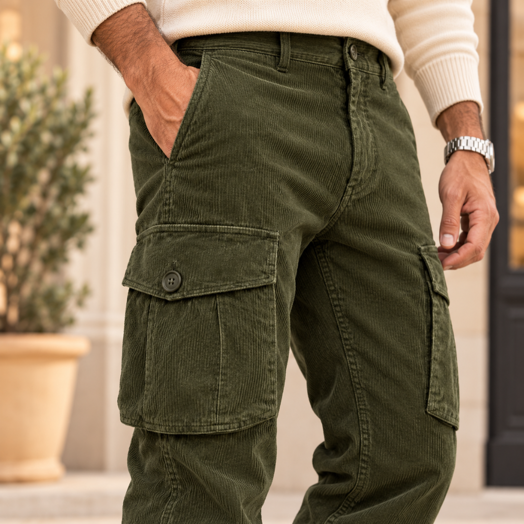 Fiorio | Pantalon en Velours Côtelé