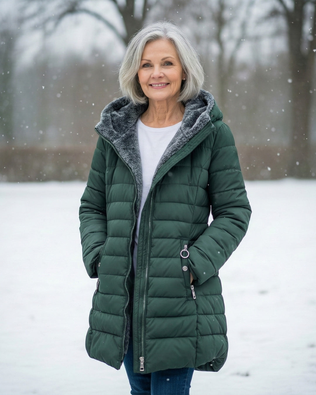Marguerite™ — Veste matelassée chaude confortable élégante