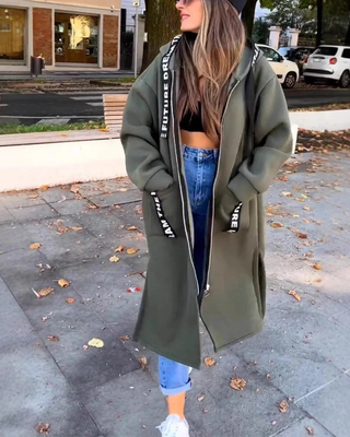 Marie-Claire™ | Sweat à capuche long et élégant