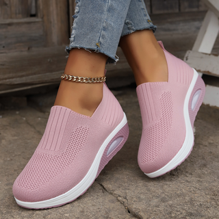 Laurence™ — Baskets slip-on compensées confort quotidien