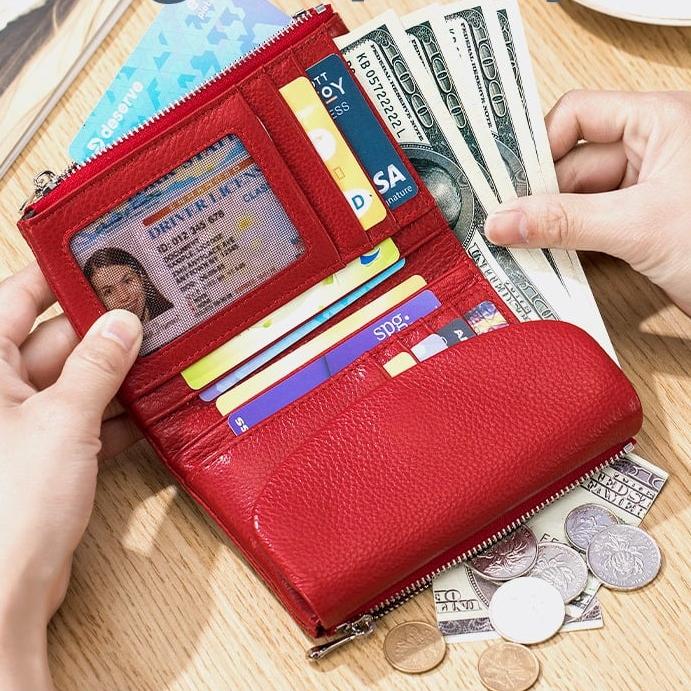 Valéria™ — Portefeuille cuir élégant organisation pratique