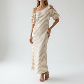 Soléa™ — Robe épaules dénudées élégance estivale