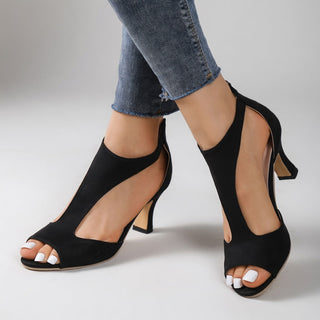Damienne™ – Sandale talon suède, élégance de soirée