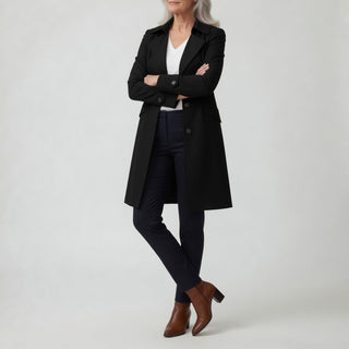 Matheline™ — Trench coat cintré élégance parisienne intemporelle