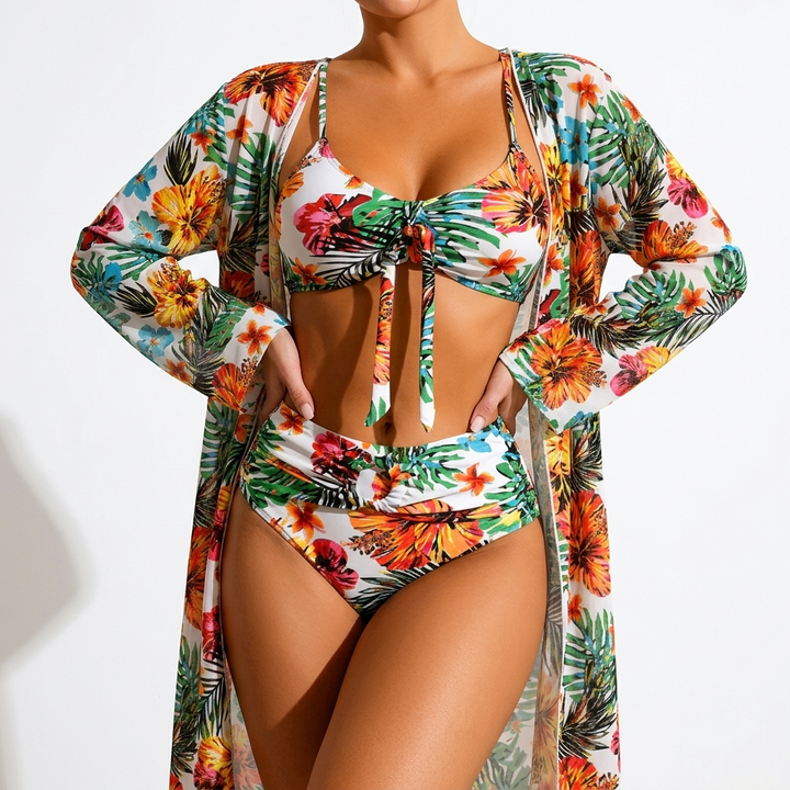 Belladonna™ — Ensemble bikini floral élégance tropicale