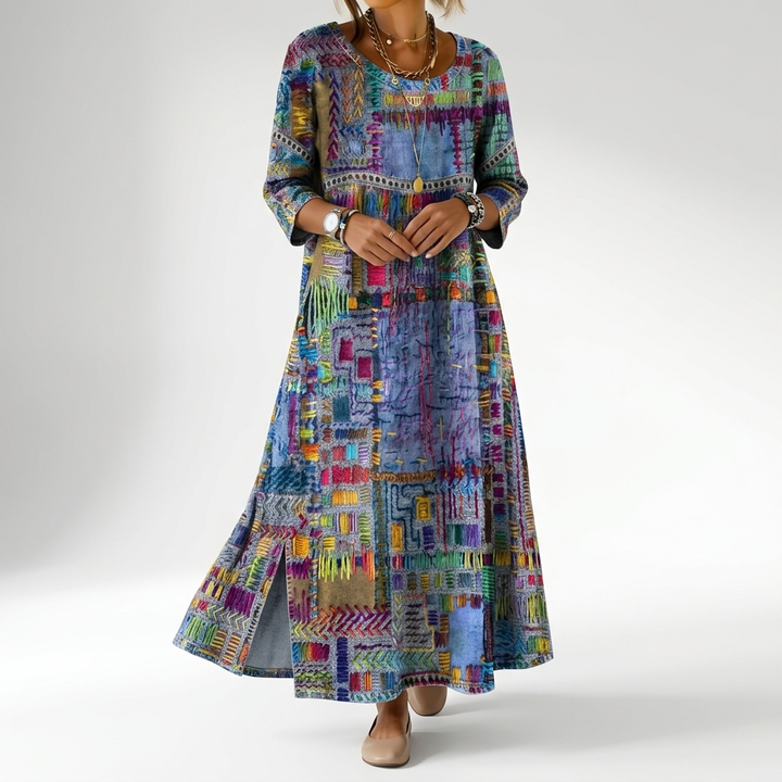 Orélissea™ — Robe bohème artistique fluide élégante