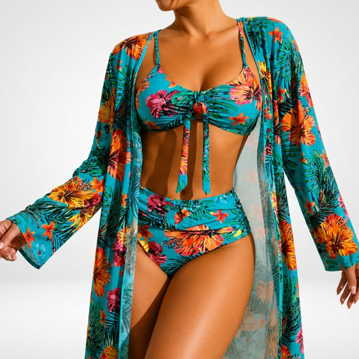 Belladonna™ — Ensemble bikini floral élégance tropicale
