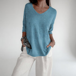 Lyséline™ — Pull fluide col V confortable