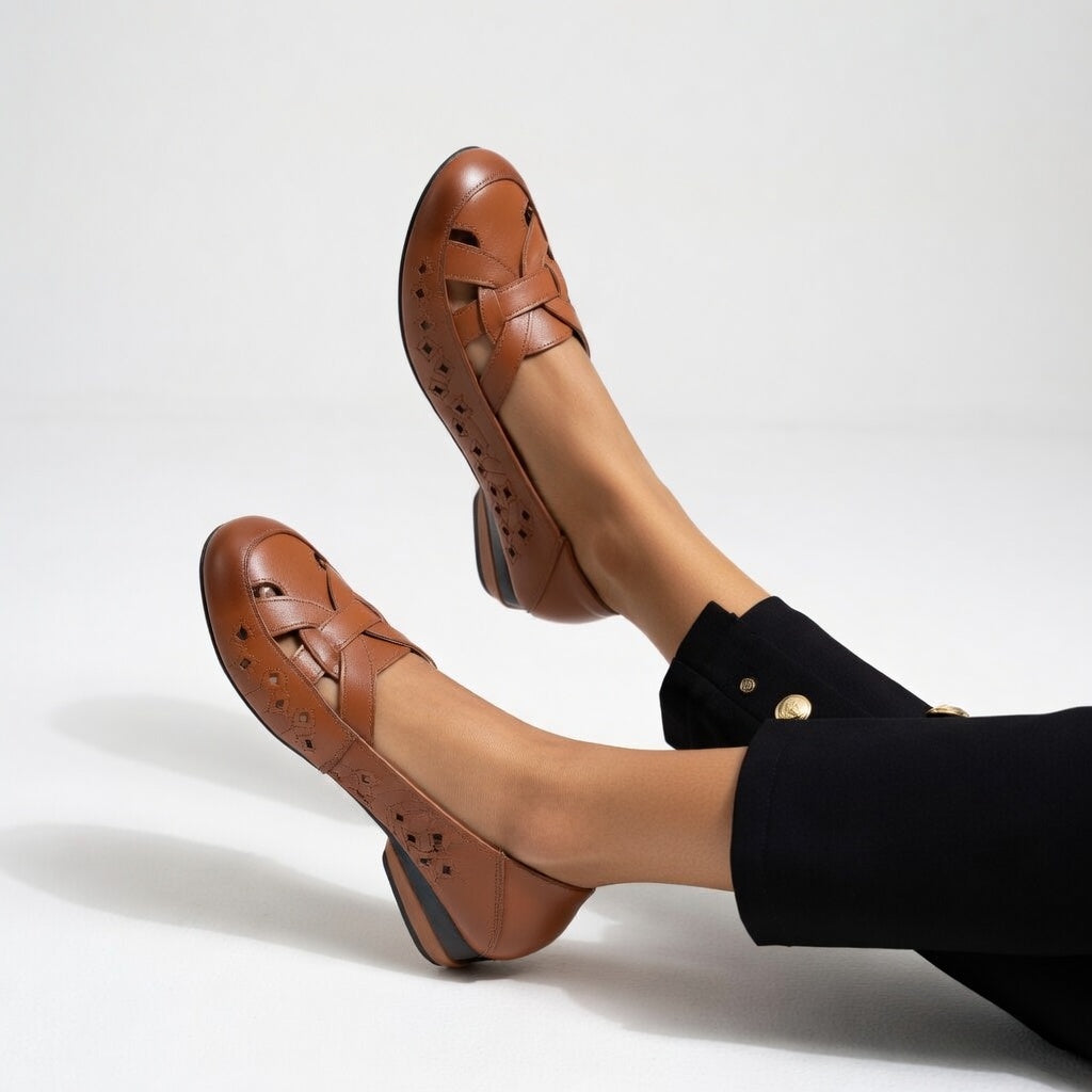 Élodiane™ — Ballerines ajourées élégantes confortables ergonomiques