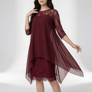 Évangéline™ — Robe dentelle fluide élégance intemporelle
