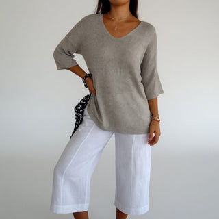 Lyséline™ — Pull fluide col V confortable