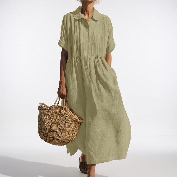 Lysandra™ | Robe chemise fluide estivale
