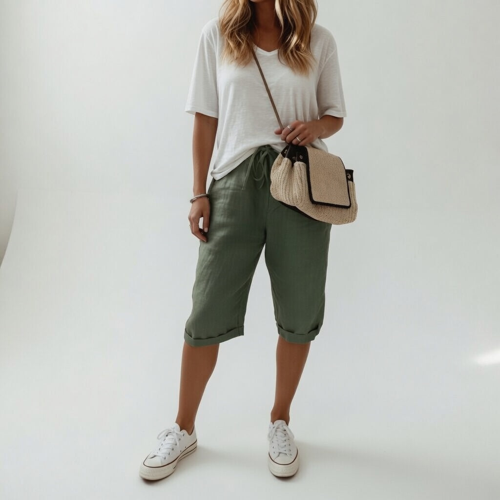 Fernande™ — Bermuda 100% coton décontracté style estival