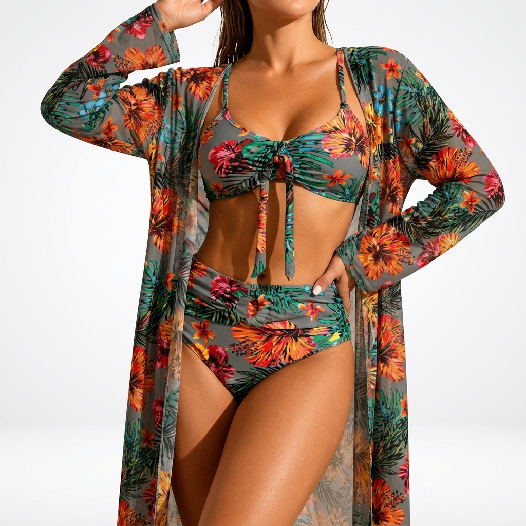 Belladonna™ — Ensemble bikini floral élégance tropicale