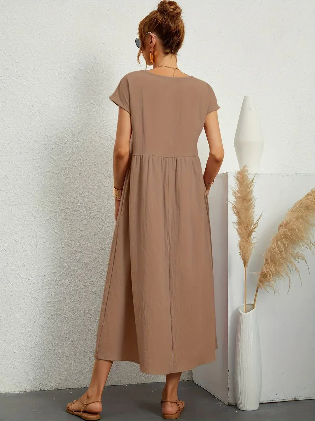 Gabrielle™ — Robe midi fluide élégance intemporelle