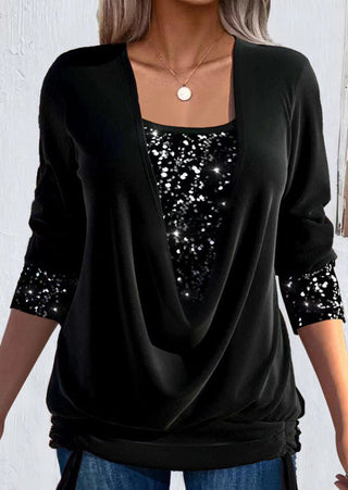 Valentine™ — Blouse longue élégante effet superposé