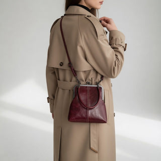 Honorine™ — Sac à main rétro fermoir clip élégance parisienne