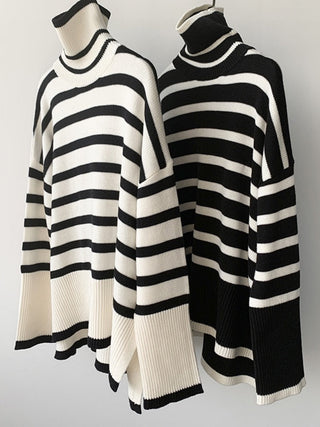 Éliane™ – Le Pull Rayé Élégance Décontractée