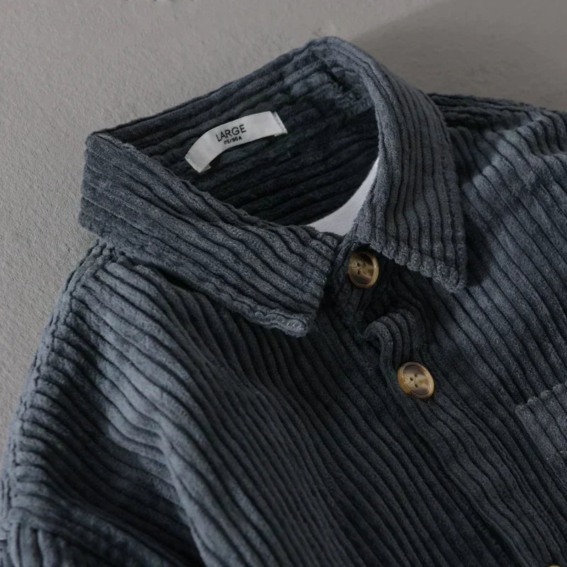 RAFAEL™ | Chemise Velours Côtelé Élégance Intemporelle