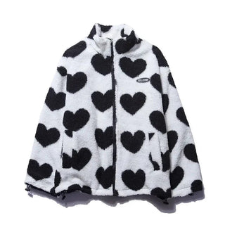 Katharina™ | Veste Réversible à Cœur – Élégance et Douceur Polyvalente