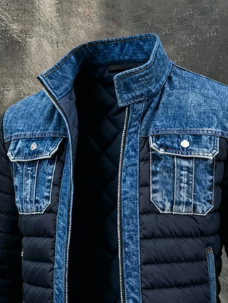 Lucien™ | Veste hybride en denim matelassé