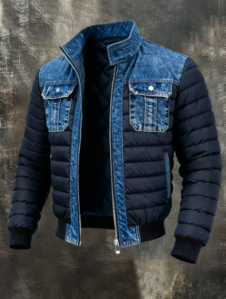 Lucien™ | Veste hybride en denim matelassé
