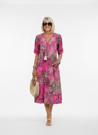 Florentine™ — Robe midi florale fluide élégante