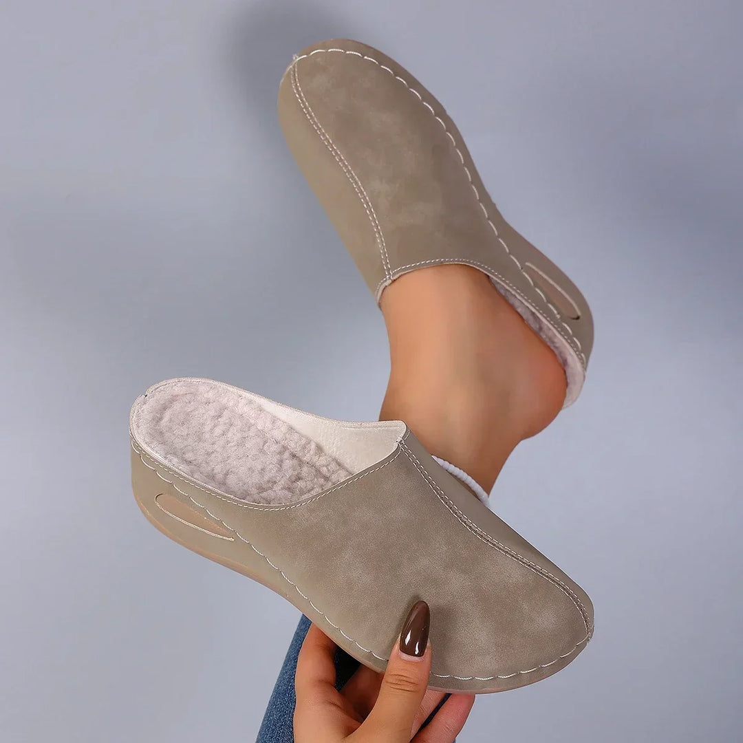 Élise™ | Pantoufles orthopédiques chaudes confort quotidien