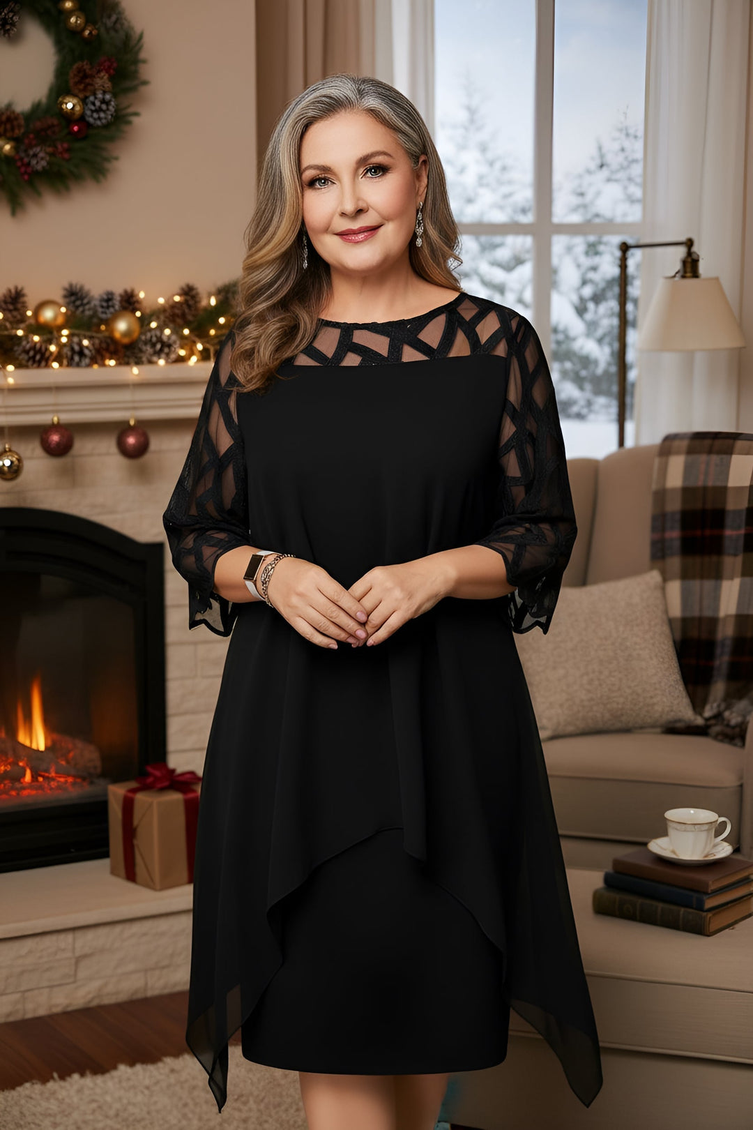 Madeleine™ — Robe élégante dentelle confort quotidien