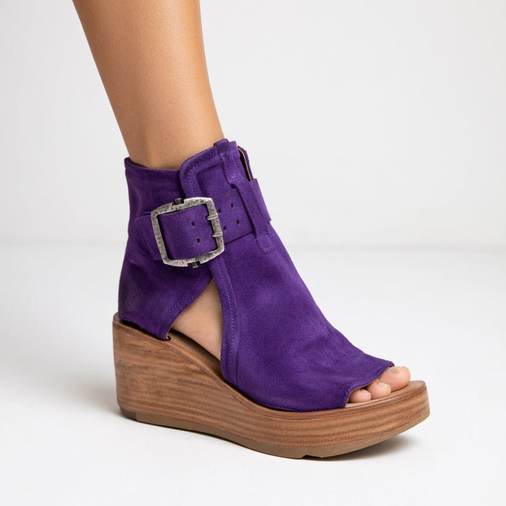Orélisse™ | Bottines compensées ouvertes style moderne