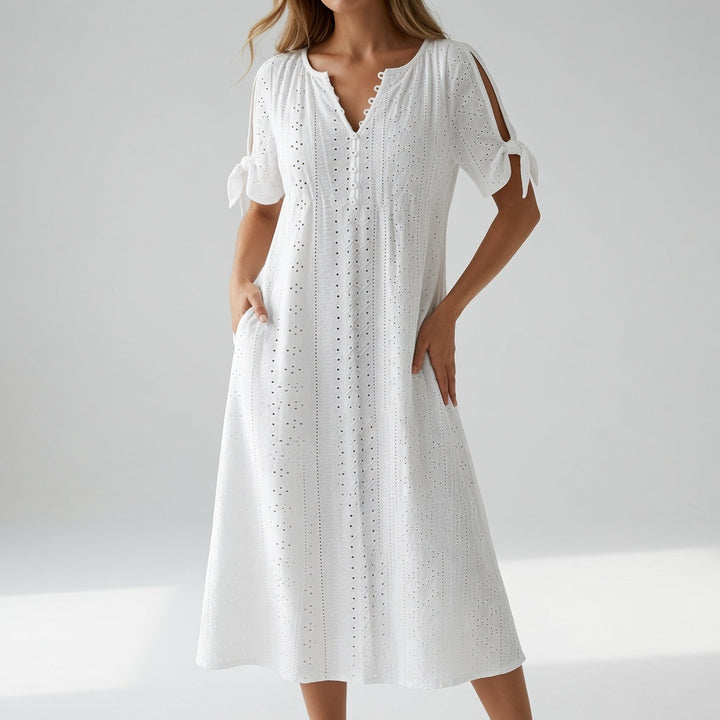 Lorélia™ — Robe bohème brodée élégance estivale