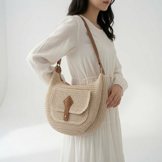 Azélina™ — Sac tressé bohème élégance naturelle