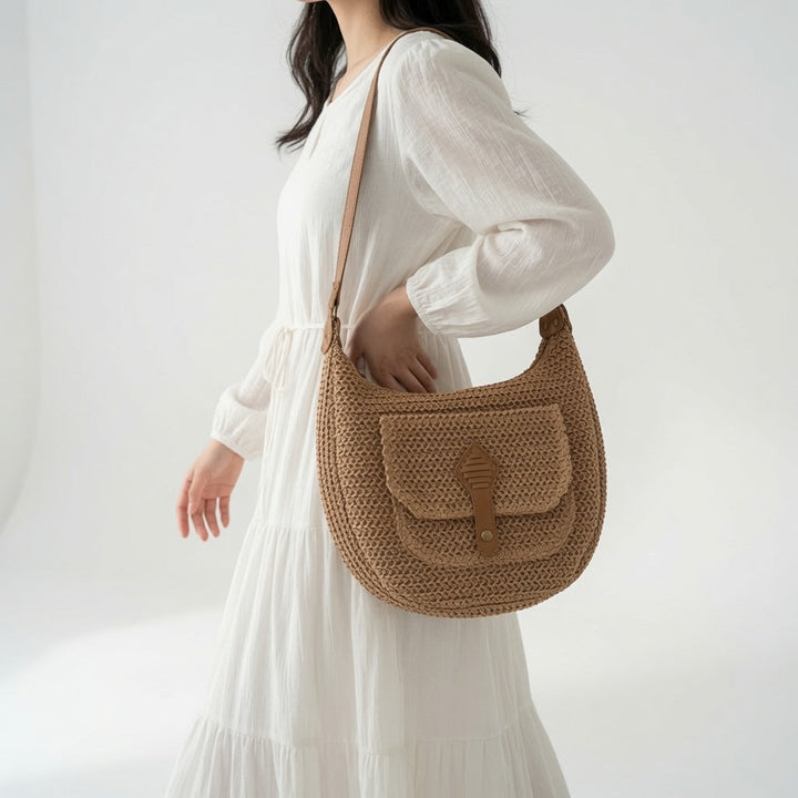 Azélina™ — Sac tressé bohème élégance naturelle