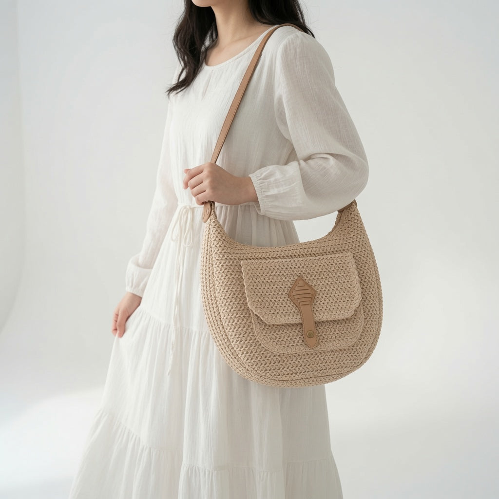 Azélina™ — Sac tressé bohème élégance naturelle