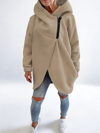 Doriane™ — Sweat zippé asymétrique douillet style urbain