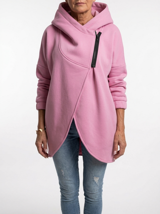 Doriane™ — Sweat zippé asymétrique douillet style urbain