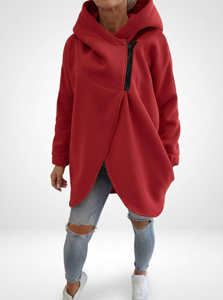 Doriane™ — Sweat zippé asymétrique douillet style urbain