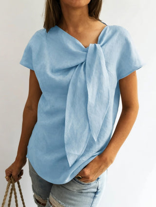 Elisa™ — Blouse élégante à nœud