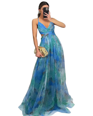 Émilienne™ — Robe longue artistique à effet fluide