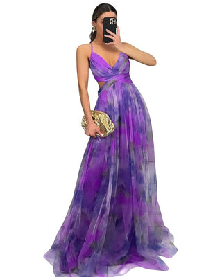 Émilienne™ — Robe longue artistique à effet fluide