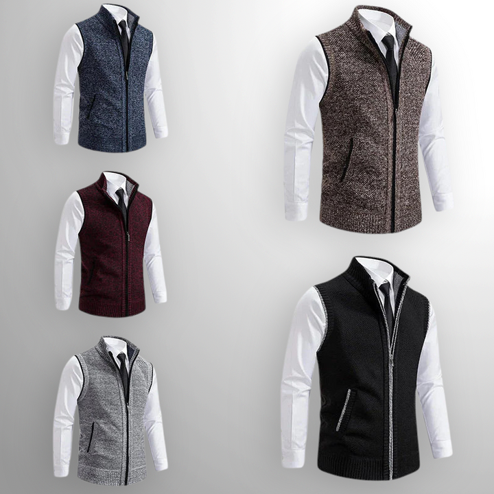Harlain™ – Le gilet zippé alliant élégance et confort intemporel